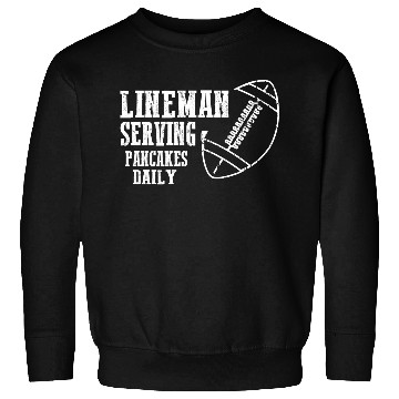 Discover Mens Lineman Serving Pancakes Funny Apparel Sweatshirts