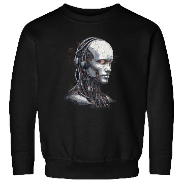 Discover Ai Robot face Sweatshirts