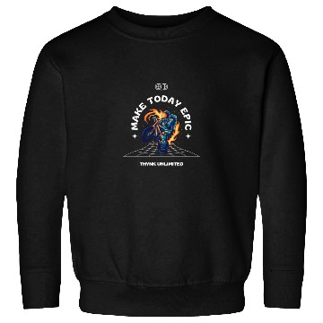 Discover Black Illustrative Skateboard Sweatshirts 2