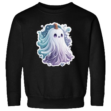 Discover Halloween Ghost Cute Halloween sticker Sweatshirts