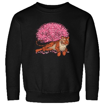 Discover Cherry Blossom Tree Predator Gift Sakura Tiger Sweatshirts