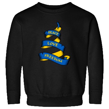 Discover Curl banner with text Ukraine Sweatshirts
