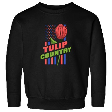 Discover Tulip Gardening Us Flag Tulips Sweatshirts