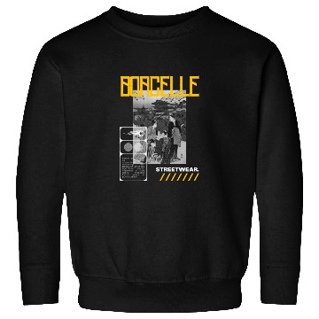 Discover Black Illustrative Skateboard Sweatshirts 6