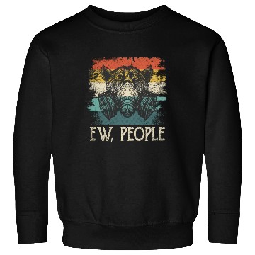 Discover Ew People Bear Funny Introvert Vintage Retro Sweatshirts