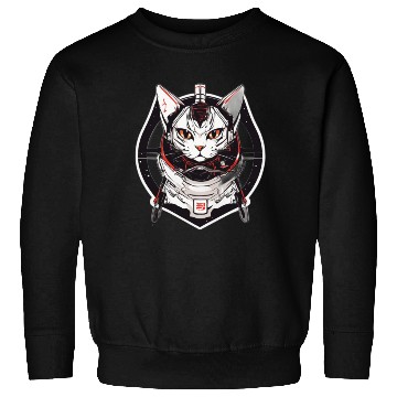 Discover Samurai Space Cat Saga: Cosmic Feline Embarks on a Sweatshirts