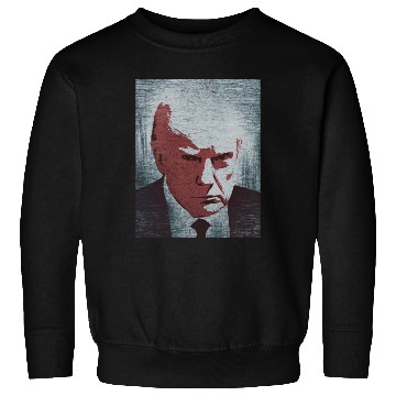 Discover Donald Trump mugshot graffiti Sweatshirts