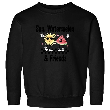 Discover Sun, Watermelon, and Friends, Summer, Beach, Sweatshirts
