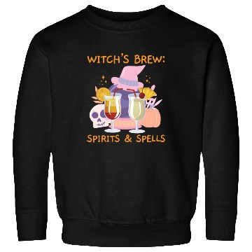 Discover Witch's Brew: Spirits & Spells Bartender Halloween Sweatshirts