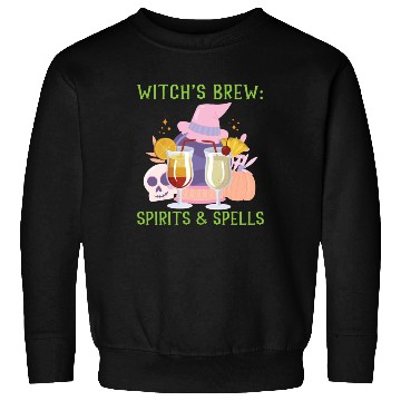 Discover Witch's Brew: Spirits & Spells Bartender Halloween Sweatshirts