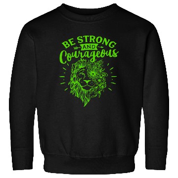 Discover Green And Navy Be Strong Sweatshirts