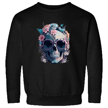Discover Skull And Flowers Sweatshirts