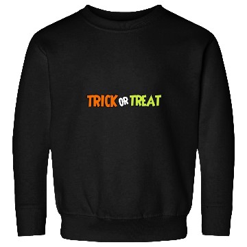 Discover Trick or treat typography Sweatshirts