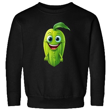 Discover Kawaii Veggie Delight: Cucumber, Green Pumpkin & Sweatshirts