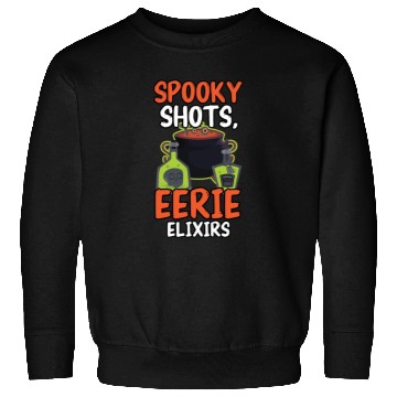Discover Spooky Shots Eerie Elixirs Bartender Halloween Sweatshirts