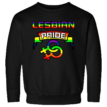 Discover Gender lesbians in rainbow colors with text Sweatshirts