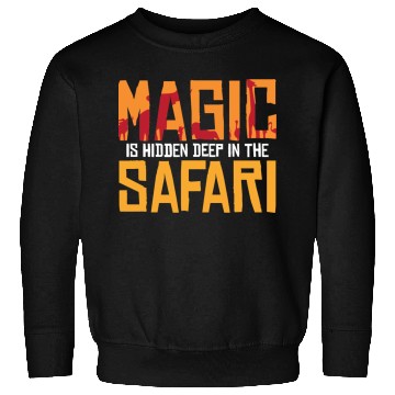 Discover Safari Magic Exploration Wilderness Lion Journey Sweatshirts