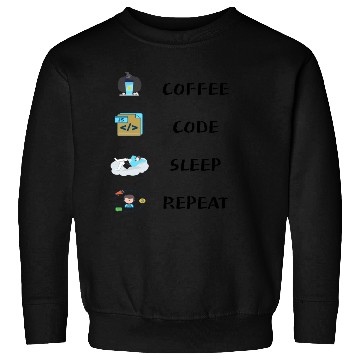 Discover COFFEE CODE SLEEP REPEAT Sweatshirts