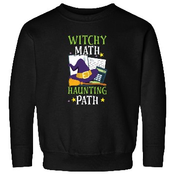 Discover Witchy Math Haunting Path Accountant Halloween Sweatshirts