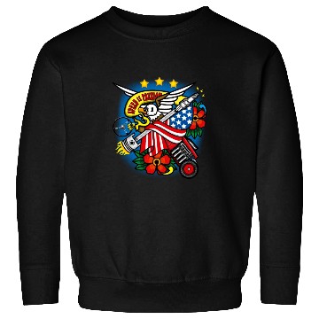 Discover Eagle, Piston and Flag Sweatshirts