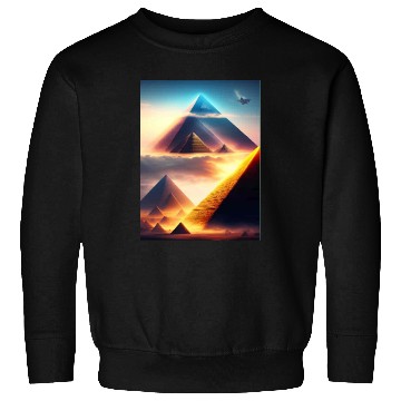 Discover Pyramids in the future Sweatshirts