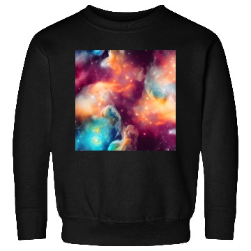 Discover Galaxy nebula abstract design Sweatshirts