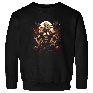 Discover Scary Beast Creepy Swole Halloween Gym Gains Sweatshirts