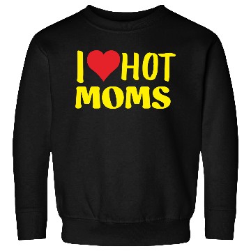 Discover I Love Hot Moms Yellow Sweatshirts