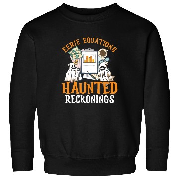 Discover Eerie Equations Haunted Reckonings Halloween Sweatshirts