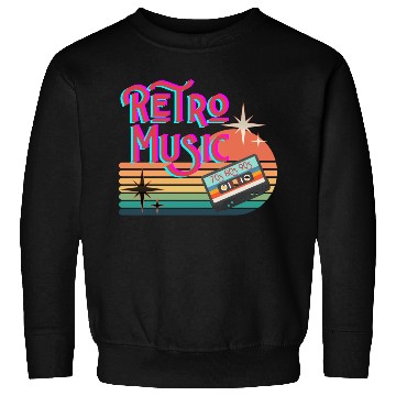 Discover Retro music 70s 80s 90s Sweatshirts