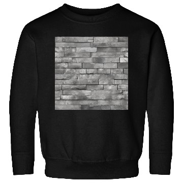 Discover Gray Stone Brick Wall Pattern Sweatshirts