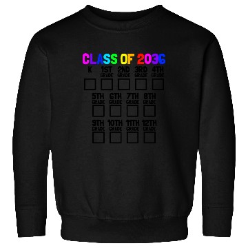 Discover Class Of 2036 Back To School Kindergartengrow with Sweatshirts