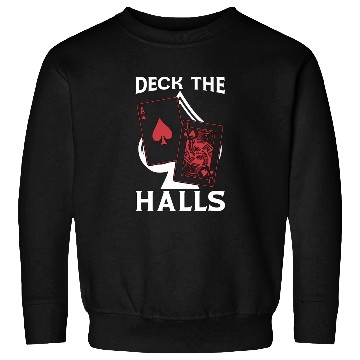 Discover Classic Blackjack Deck The Halls Casino Gambling Sweatshirts