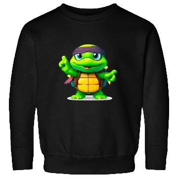 Discover Happy Whimsical Turtle Back to School Sweatshirts