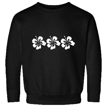 Discover Three White Hibiscus Sweatshirts