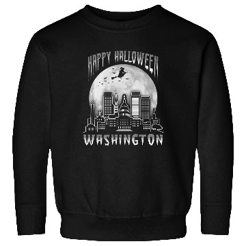 Discover Happy Halloween Washington DC Sweatshirts