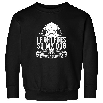 Discover Firefighter Thin Red Line Dog Sweatshirts