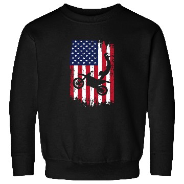 Discover Supercross Freestyle Motocross American Flag Sweatshirts