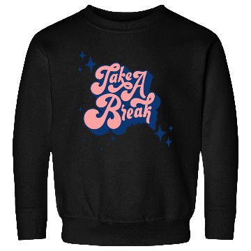 Discover Pink Blue Typography Sweatshirts
