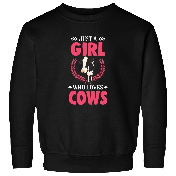 Discover Cow Girl Cattle Cows Breeder Sweatshirts