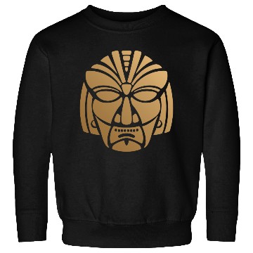Discover Aztec & Mayan Mask Logo: Minimalist Design Sweatshirts