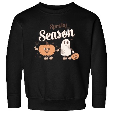 Discover Spooky Season Ghost Pumpkin Friends Sweatshirts