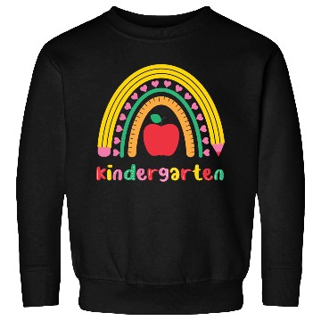 Discover Kindergarten Rainbow Girls Kids Teacher Team Sweatshirts