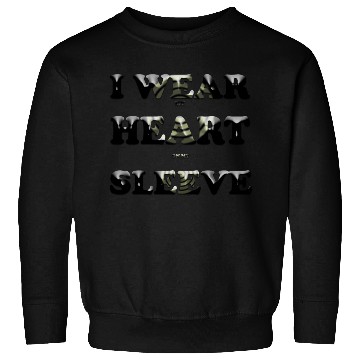 Discover I wear my heart on my sleeve design Sweatshirts gift