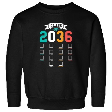 Discover Class Of 2036 Back To School Kindergartengrow with Sweatshirts