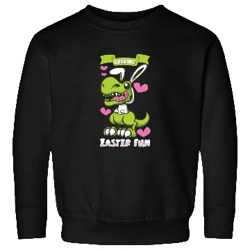 Discover Easter T-rex Dinosaur Easter Funny T-rex Easter Sweatshirts