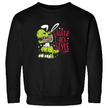 Discover Easter T-rex Dinosaur Easter Funny T-rex Easter Sweatshirts