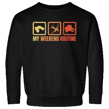 Discover My Weekend Routine Sweatshirts
