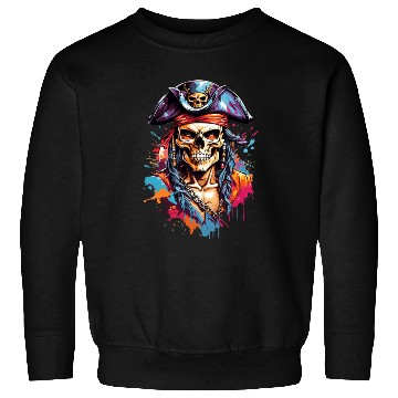 Discover Pirate skull artwork Sweatshirts