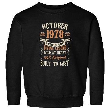 Discover October 1978 Birthday Surprise Sweatshirts